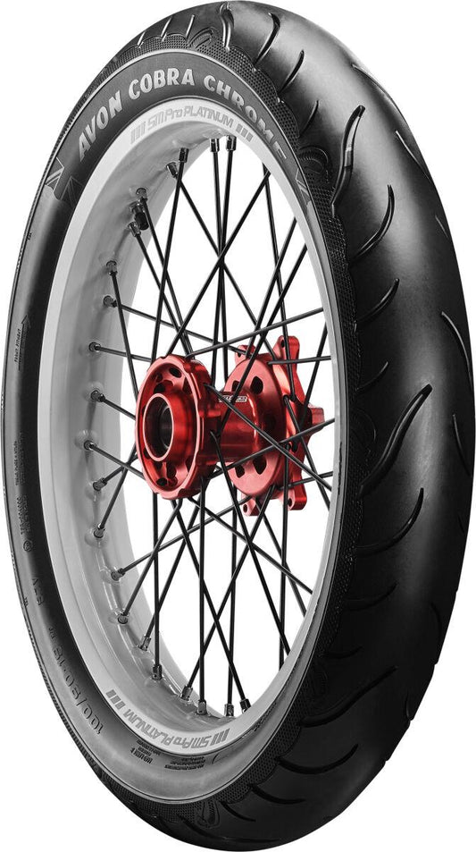 Avon Cobra Chrome AV91 Tyre 130/70B18 69H TL Excellent Wet Braking 640579