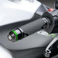 Puig Short Bar End Weights With Coloured Rim Black 3532N