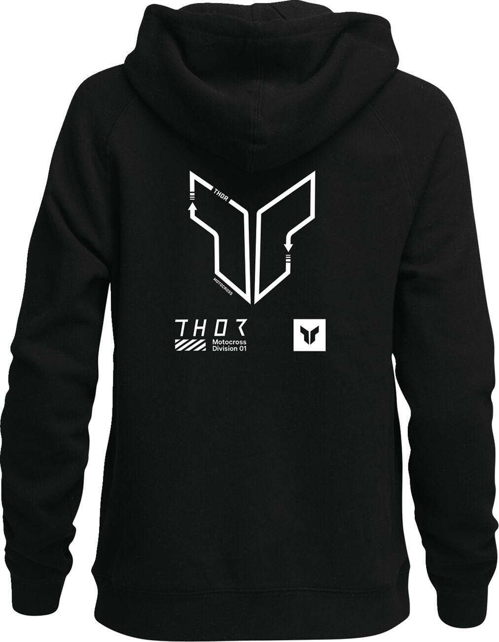 THOR Women's Trax Pullover Hoodie BLACK 2025 Model