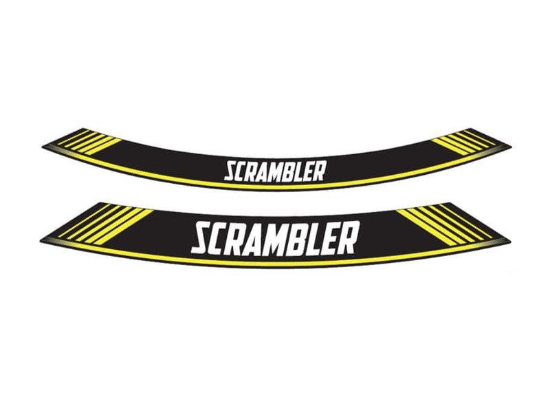 Puig Wheel Rim Stickers Yellow 024NW