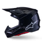 ALPINESTARS SM7 Helmet BLACK-GLO 2025 Model