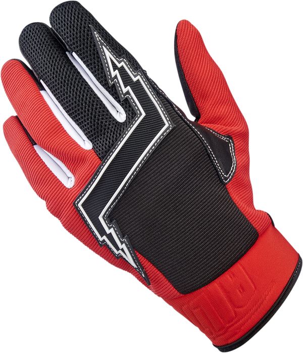 Biltwell Motorcycle Gloves Baja Red/Black