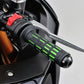 Daytona Grippy Grip GGD-Tapered-SP Handlebar Grips Green 22.2mm Pair 25166