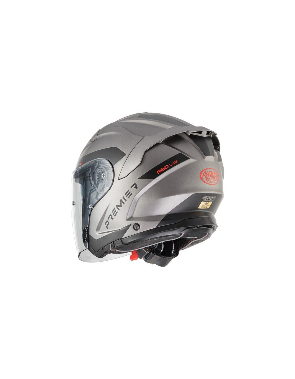 PREMIER HELMETS JT5 Gray Motorcycle Helmet
