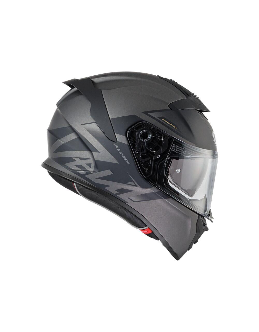 PREMIER HELMETS Devil Gray Motorcycle Helmet