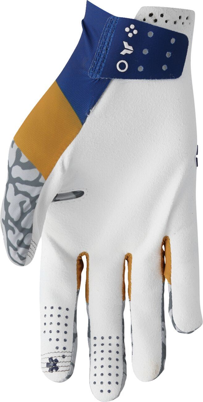 THOR Sportmode Bravo Gloves White/Gray/Blue