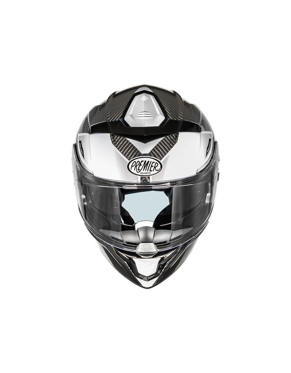 PREMIER HELMETS Devil Carbon Gray/White Motorcycle Helmet