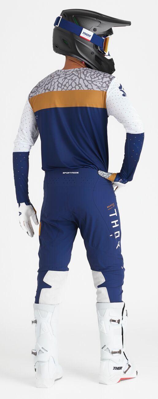 THOR Sportmode Bravo Gloves White/Gray/Blue