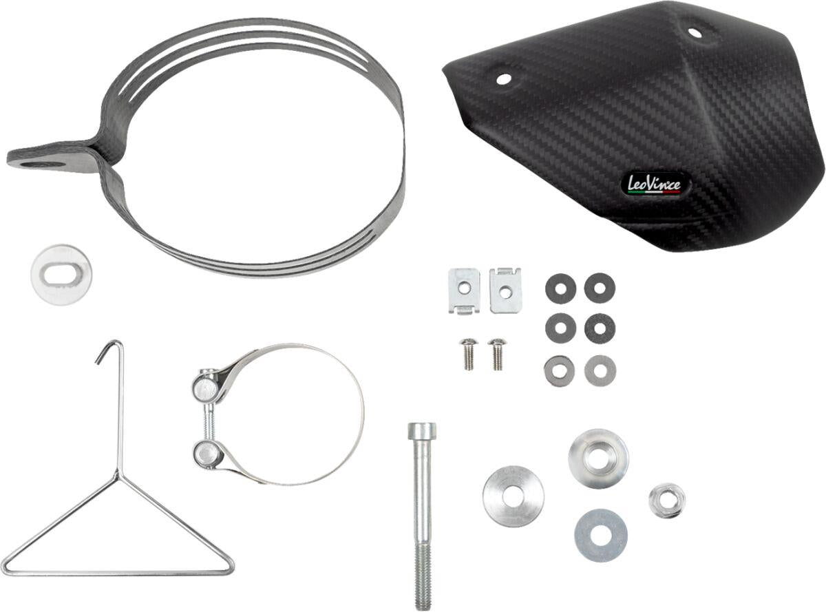 Leovince Slip-On Muffler For Kove 450 2023-2024 Black Stainless Steel 14449EBU