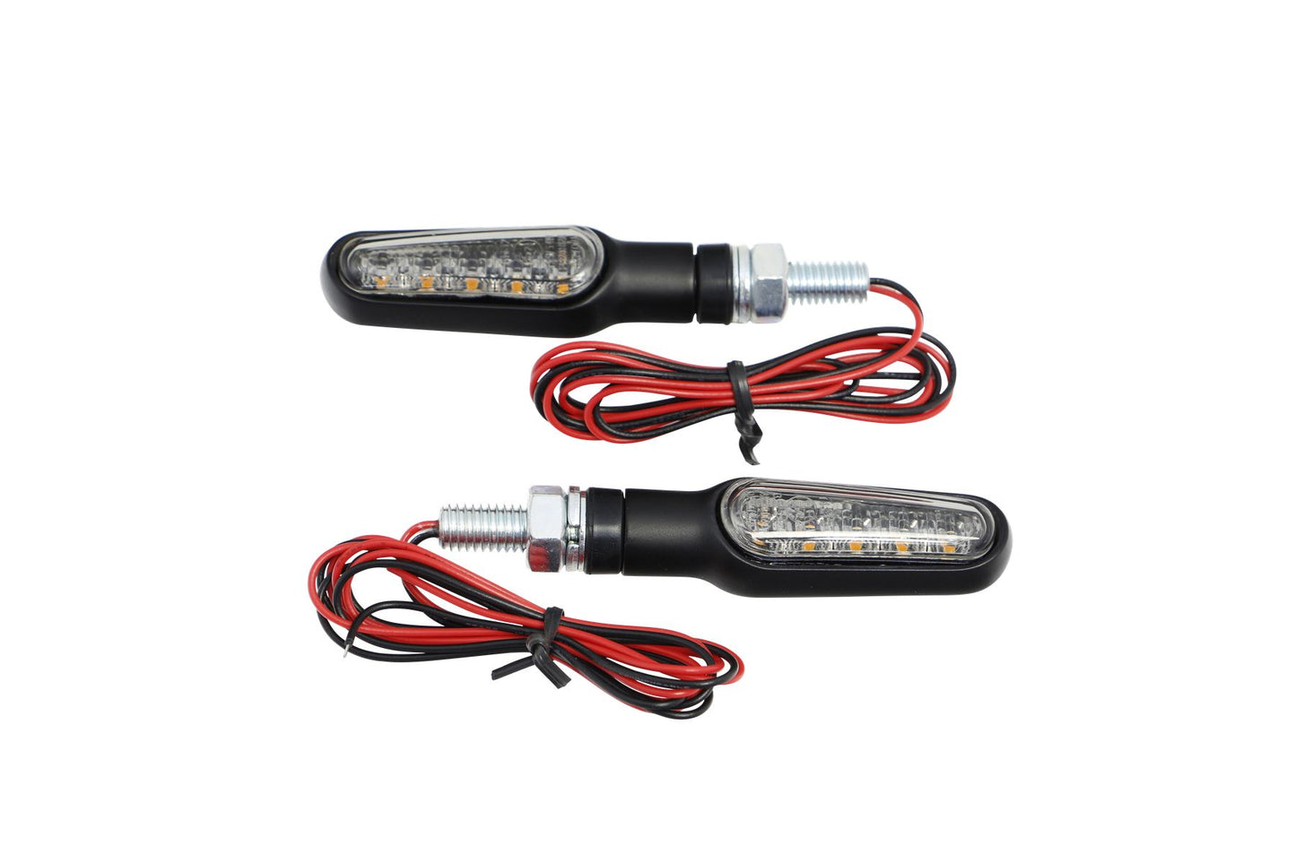 Daytona LED 2PC ECE Approved Amber Clear Bolt-On Universal D-Light Indicator 81043