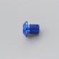 Daytona Mirror Plug Bolt Blue M10 x 1.25 Right CNC Aluminum Thread Type 99796