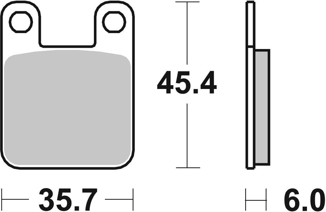 Sbs SI Offroad Sintered Brake Pads For Rieju TANGO 250 1986-2015 559SI