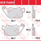 Trw SH Series Sindered Rear Brake Pads For Harley XL 883 N 2004-2017 MCB754SH