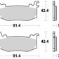 Sbs RST Brake Pads For Aprilia RSV4 1100 2025-2026 Sintered Metal Set 1012RST