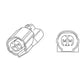 PUIG Indicator Connector Lead 180mm Black for Yamaha MT-09 25 3703N