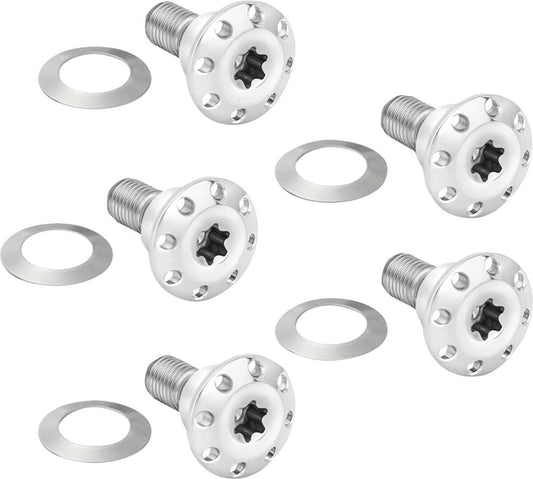 Arlen Ness Front Floating Brake Rotor Bolt Kit Titanium Polished 5 Pack 300-920