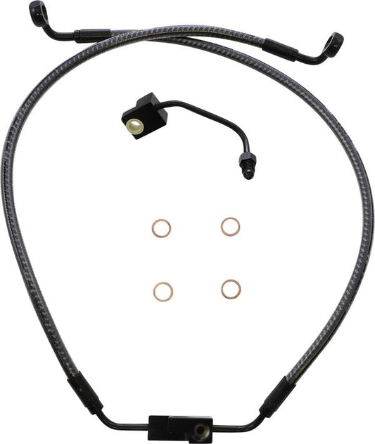 Magnum Shielding Lower Brake Line For Harley FXDF 1690 2012-2017 AS77006