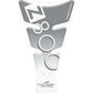 Puig Spirit Tank Pad With Model Logo Silver 9854A