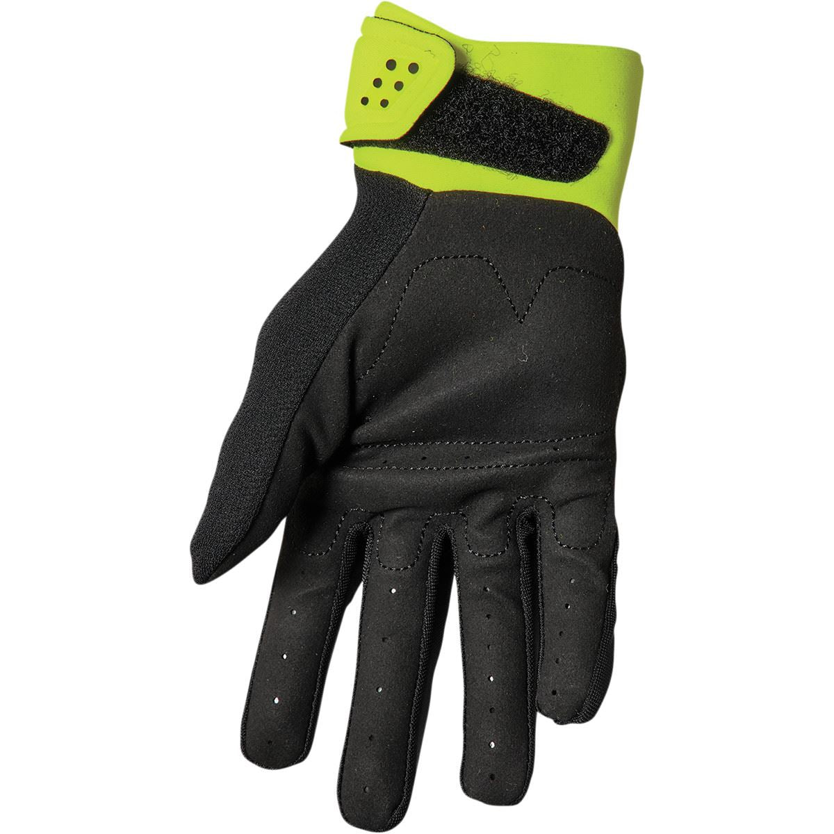 THOR Youth Spectrum MX Motorcross Gloves Black/Acid Yellow 2023 Model