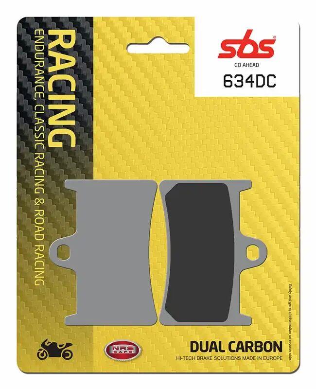 Sbs DC Racing Dual Carbon Brake Pads For Yamaha YZF-R6 600 1998-2026 634DC