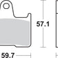Sbs LS Street Excel Sintered Rear Brake Pads For Suzuki GSX 1400 2001-2007 765LS