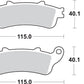 Sbs LS Street Excel Sintered Rear Brake Pads For Honda VT 1300 CX 97-18 736LS
