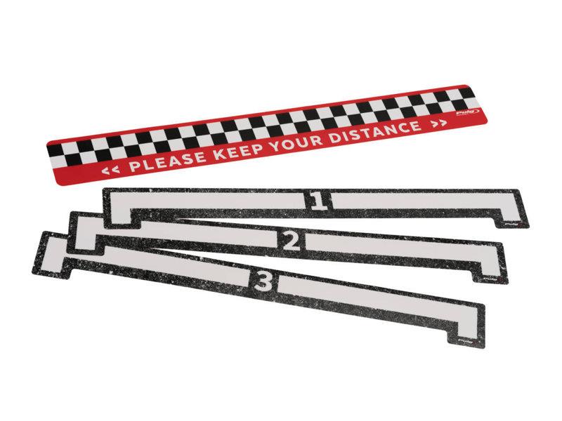 PUIG Social Distancing Sticker Black Universal 20368N