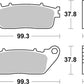 Sbs HF Street Ceramic Organic Brake Pads For Honda CB 1000 R+ 2008-2020 862HF
