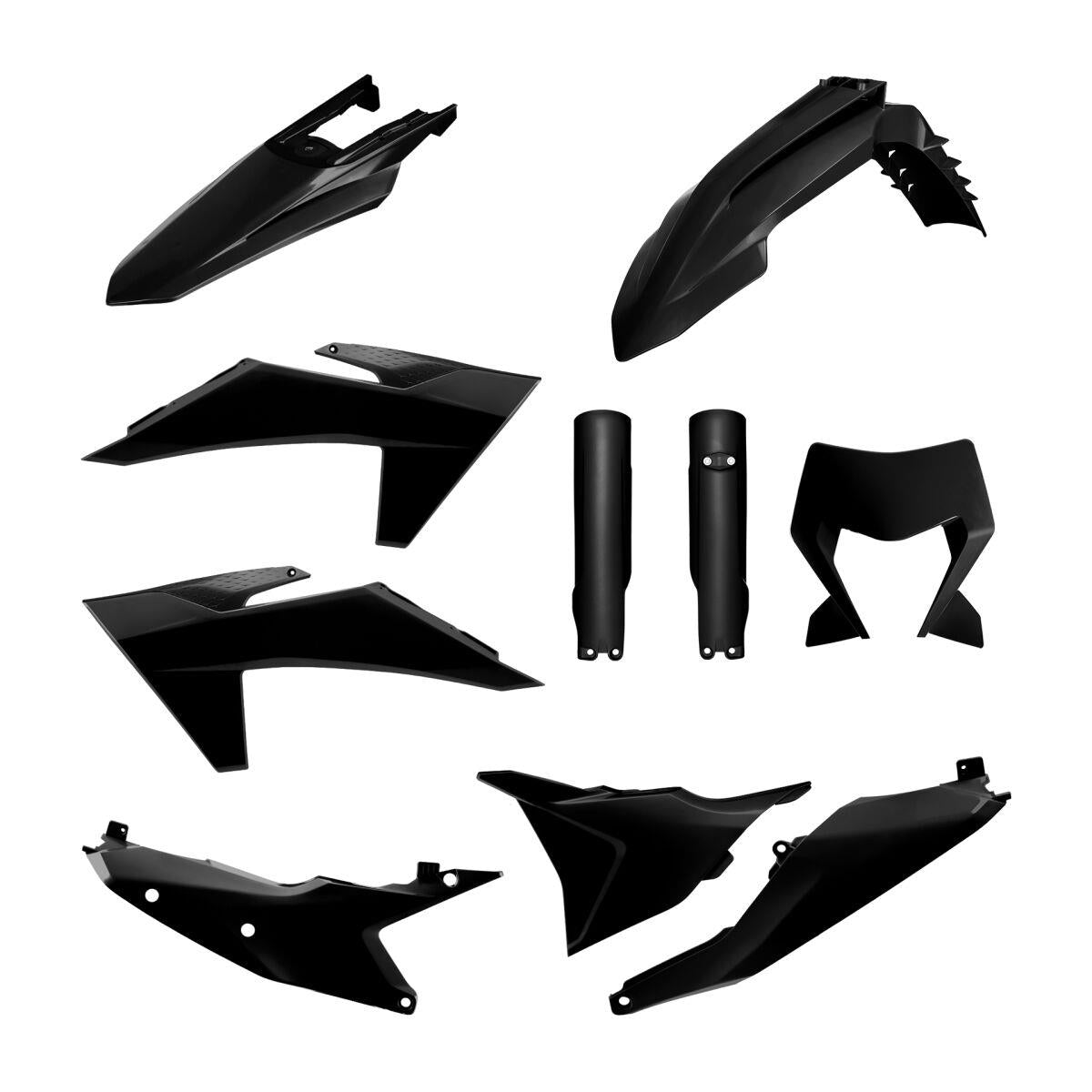 Polisport Complete Body Kit For KTM EXC 150 TBI 2024-2025 Black 91641