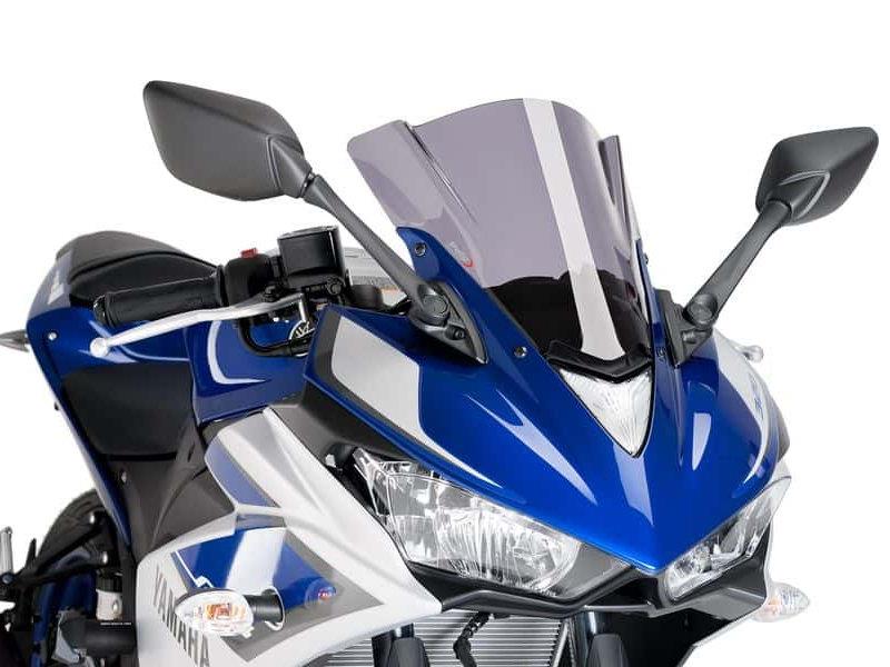 PUIG Z-Racing Screen Red for Yamaha YZF R3 15-18 7649R