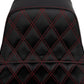 Saddlemen Honeycomb Step-Up Saddlehyde Seat Without Backrest For Harley Davidson FXDF 1690 SC80604RED