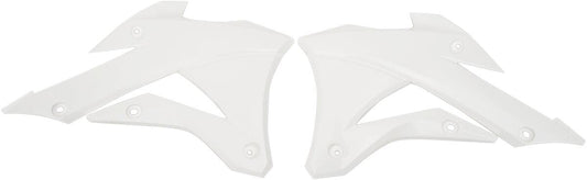 UFO RADIATOR COVERS KAWASAKI KX85 WHITE KA04728-041