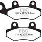 EBC Long-Life Sintered "R" Brake Pads For Kawasaki KLX 300 1987-2026 FA135R