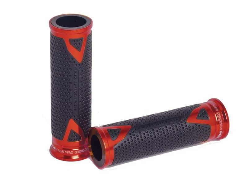 Puig Hi-Tech Radikal Hand Grips 123mm Red 9308P