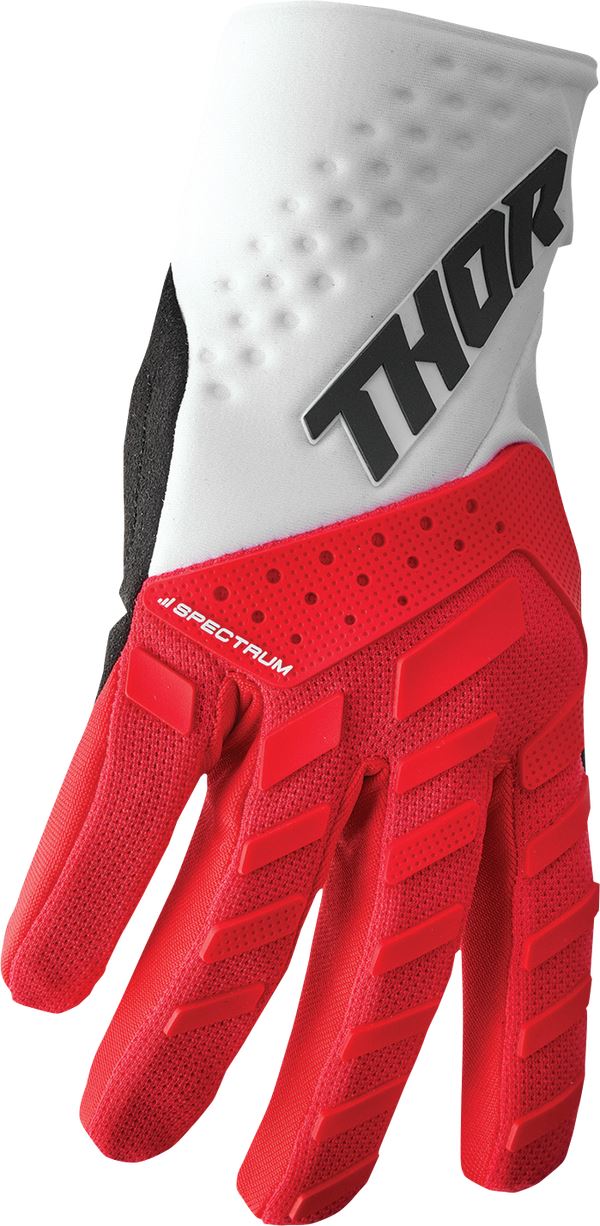THOR Youth Spectrum MX Motorcross Gloves Red/White 2023 Model
