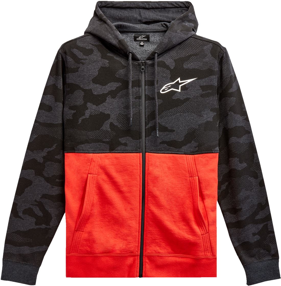 Alpinestars Camo Block Hoodie Red Black