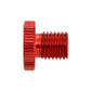Daytona Mirror Plug Bolt Red M10 x 1.25 Right CNC Aluminum Hole Plug 80941