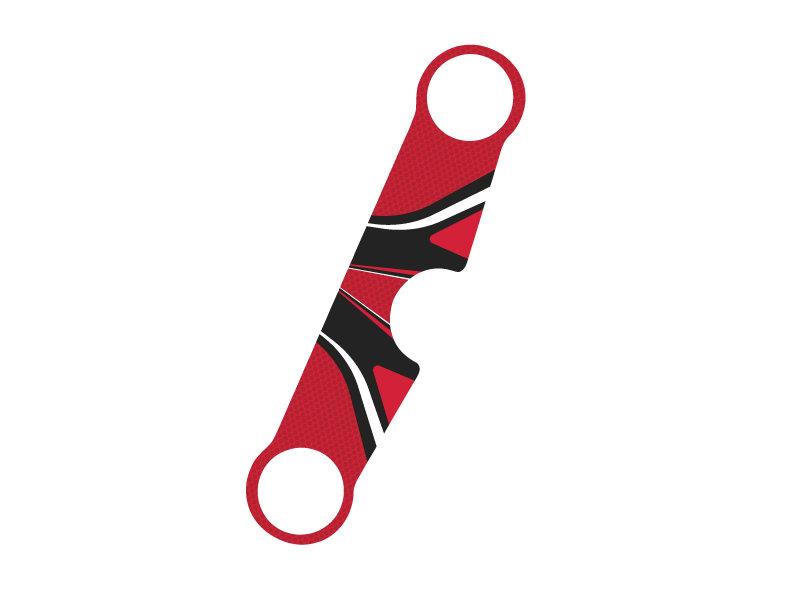 PUIG Radikal Yoke Protector Red for Suzuki SV 650 S 99-02 6913R