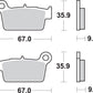 Sbs SI Offroad Sintered Brake Pads For TM Racing EN 125 FI 2001-2024 790SI