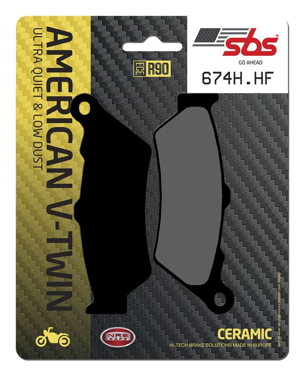 Sbs HHF Street Ceramic Organic Brake Pads For Victory V 92 TC 1998-2023 674H.HF