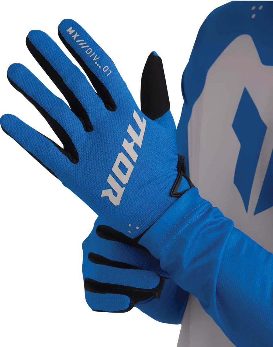 THOR Ridemode Static Gloves Blue