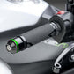 Puig Short Bar End Weights With Coloured Rim Black 5021N