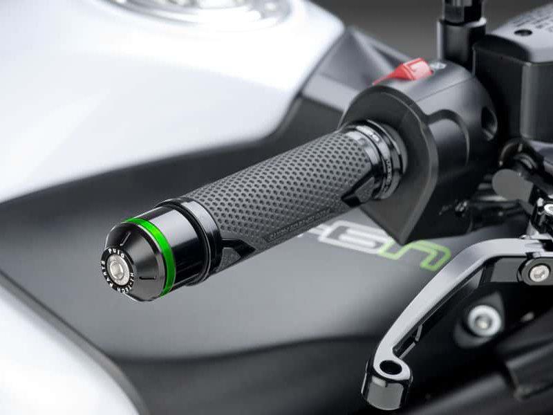Puig Short Bar End Weights With Coloured Rim Black 5021N