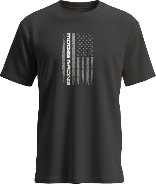 Moose Racing T-Shirt Stars & Stripes Forever Black