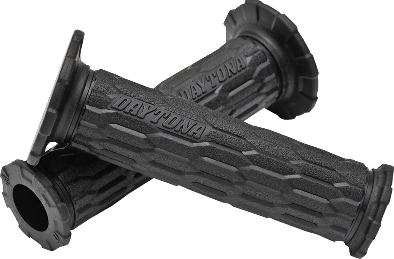 Daytona GRIPPYGRIP GGD-Ami Grips BLACK Open Ends 7/8 Handlebar Pair 88569