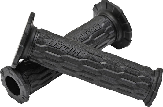 Daytona GRIPPYGRIP GGD-Ami Grips BLACK Open Ends 7/8 Handlebar Pair 88569