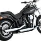 Vance & Hines 3" Twin Slash Slip-On Mufflers Chrome For HD FXCWC 1584 07-09 16834