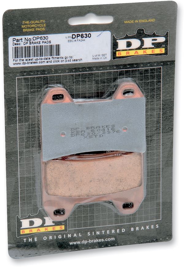 Dp Brakes Standard DP Sintered Brake Pads For Ducati Monster 795 1997-2026 DP630