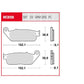 Trw TRQ Brake Pad Sintered Race For Honda CBR 250 R 1988-2026 MCB598TRQ