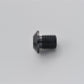 Daytona Mirror Plug Bolt Black M10 x P1.25 Right CNC Aluminum Hole Plug 99616